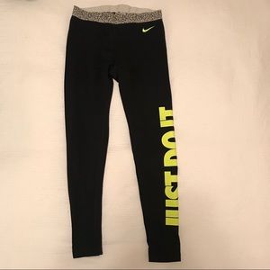 Fleece-lined Nike Pro leggings